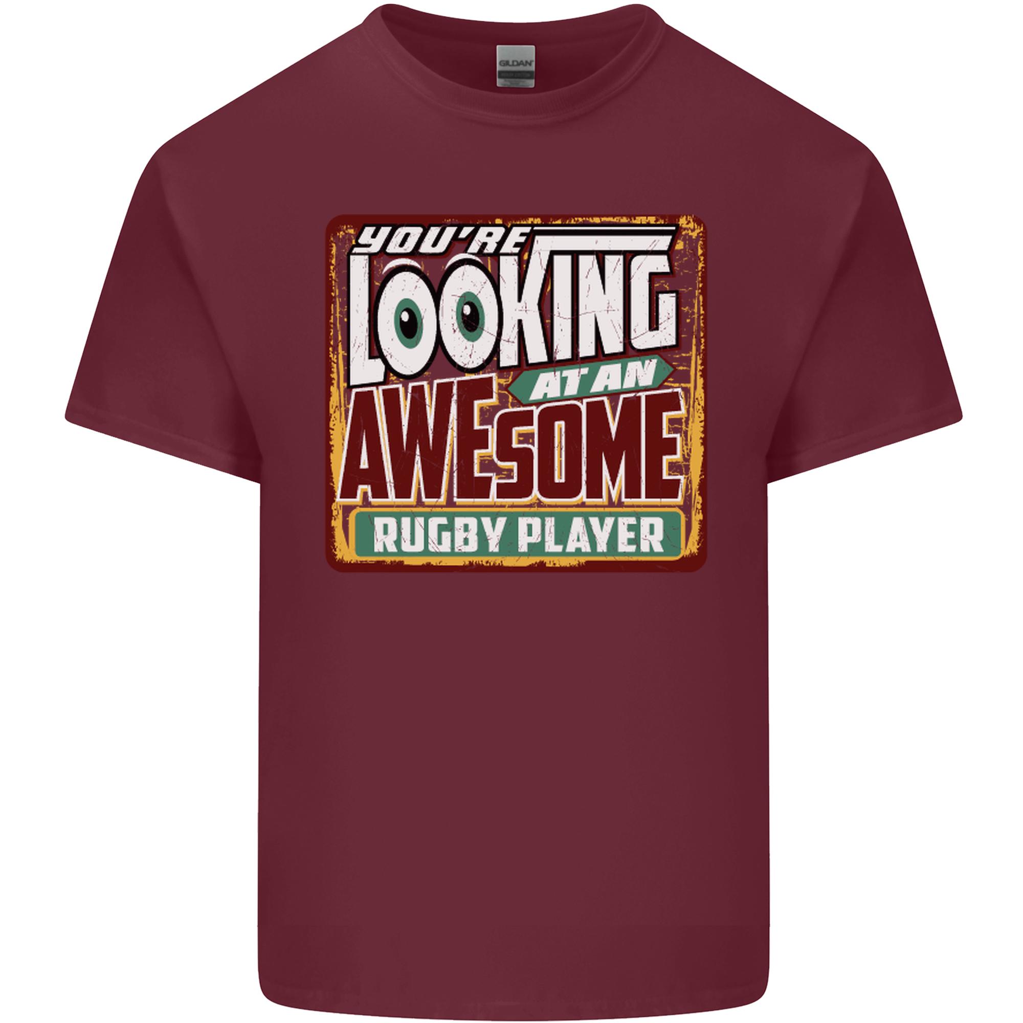 An Awesome Rugby Player Funny Union Unisexs Light Cotton TShirt S