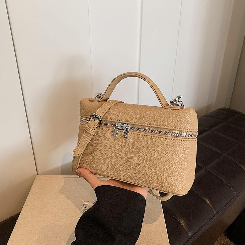 Neue modische High-End-Ketten-Tasche in Unifarbe, tragbar, Schultertasche, Umhängetasche, trendige Damenhandtasche