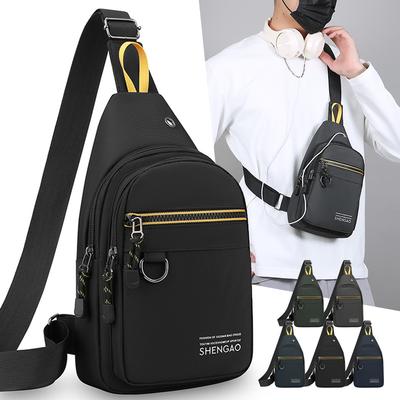 Herren Brusttasche mit großem Fassungsvermögen – Einseitige Umhängetasche für Outdoor-Sport, Freizeit und Reisen