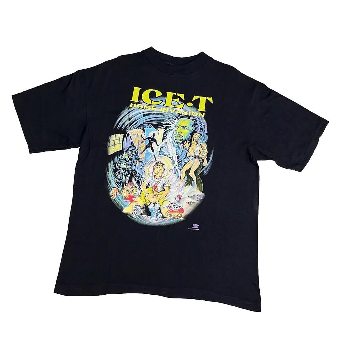 Ice-T 1993 90s Vintage Home Invasion Album Promo Winterland Rap Ice T Unisex T-Shirt XXXXL