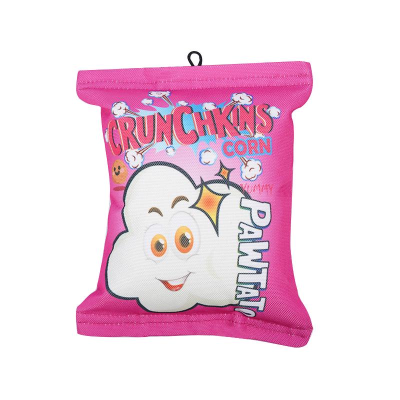 Interactive Crinkle Chip Dog Toy - Durable, Teething & Boredom Relief for Small/Medium Dogs