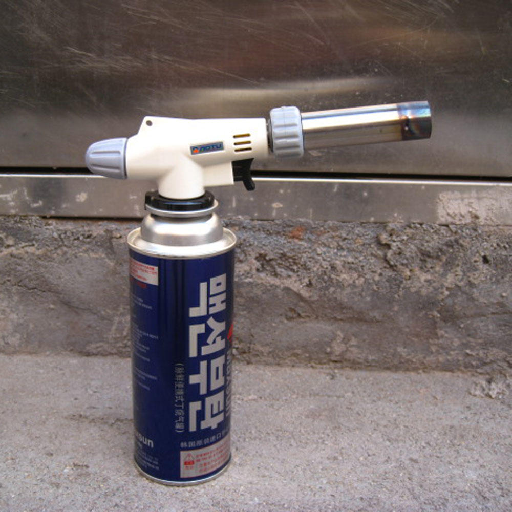 360 degrees  Rotatable Reliable Safe Butane Gas Torch Burner Auto Ignition Camping BBQ Flamethrower Flame