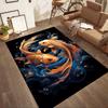 Tappetini Simbolismo Pesce d'Oro per Soggiorno, Camera da Letto e Decorazione della Stanza Sono Adatti per Regali.