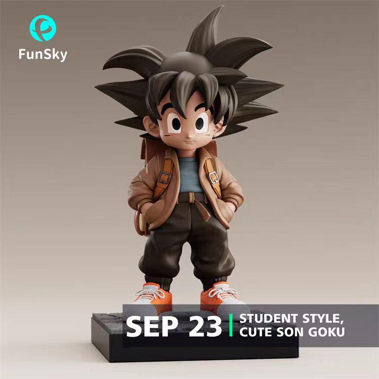Spot FUNSKY-STUDIO Dragon Ball Student Goku Q version trendy GK statue model ornament gift