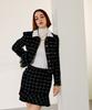 Chaenyuyog Check Mini Flare Skirt [White Check]