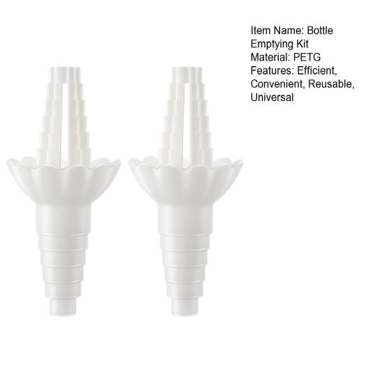 2 Pcs Universal Bottle Emptying Kit Liquid Transfer Connector for Soap