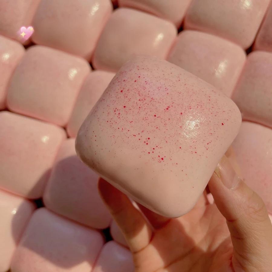 1 Pezzo Giocattolo Morbido Quadrato Simil Pane da Spremere, Sollievo dallo Stress Lento Rimbalzo Piccolo Toast Giocattolo Sensoriale Fidget Per Bambini e Adulti