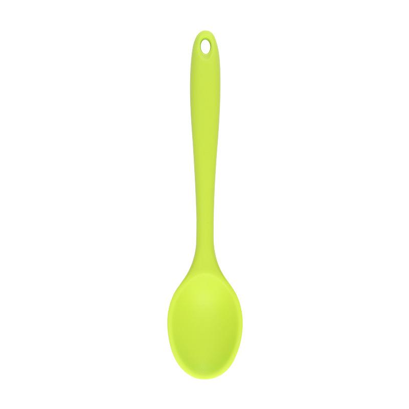 For Better Life 1Pc Soft Silicone Spoon Stirring  Long Handle Tableware Cooking Utensils Ladle Kitchen Accessories