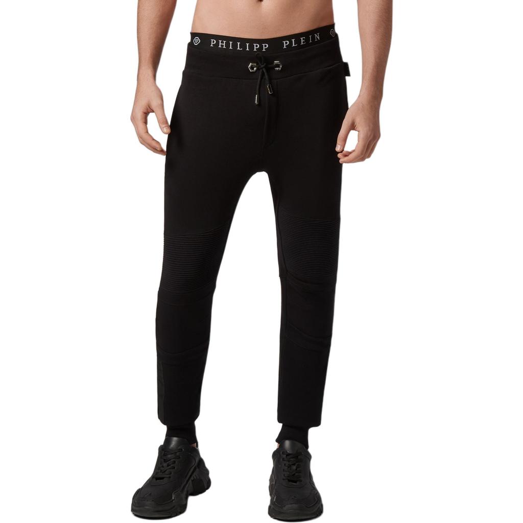 Philipp Plein Jogging Trousers Casual Pants Men's Black P20C-MJT1623-PJO002N-02