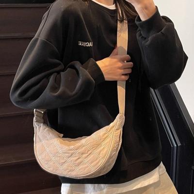 Niche dumpling bag dámská taška nová jarní volnočasová dojížděcí taška croissant všestranná plátěná taška přes rameno