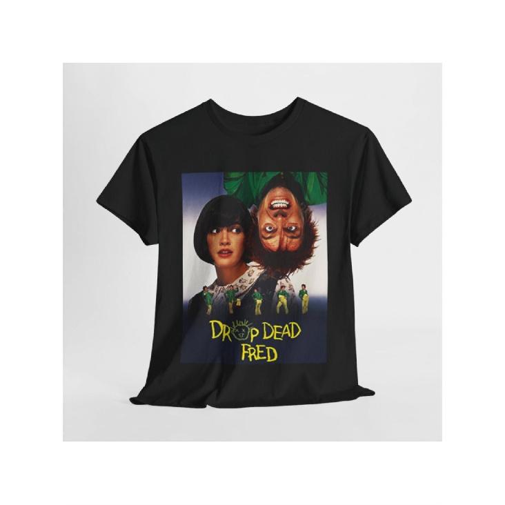 [Vintage Drop Dead Fred Tee] Vintage 90s Drop Dead Fred Movie T-Shirt - Black  Comedy Film Graphic Tee, Funny Drop Dead Fred Poster Design - Unisex S чёрный
