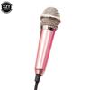 Mini Portable 3.5mm Stereo Studio Mic KTV Karaoke Microphone For Smart Phone Laptop PC Desktop Handheld Audio Microphone