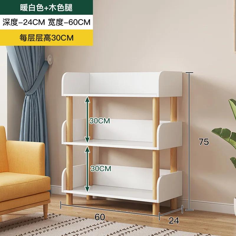 Multi-layer Storage Shelf – Simple Display Stand for Living Room, Floor Bookshelf & Bedroom Cabinet