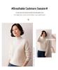 Lekasha Women's Raglan Sleeve Cashmere Half-High Neck Pullover for Autumn/Winter