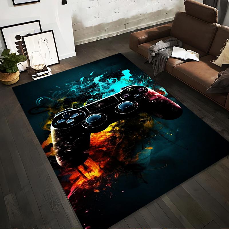 

Gaming Controller Carpet with Vibrant Abstract Colors for Decor Suitable for use as an anti-slip for living room bedroom sofas 40x60cm( 15x23in )