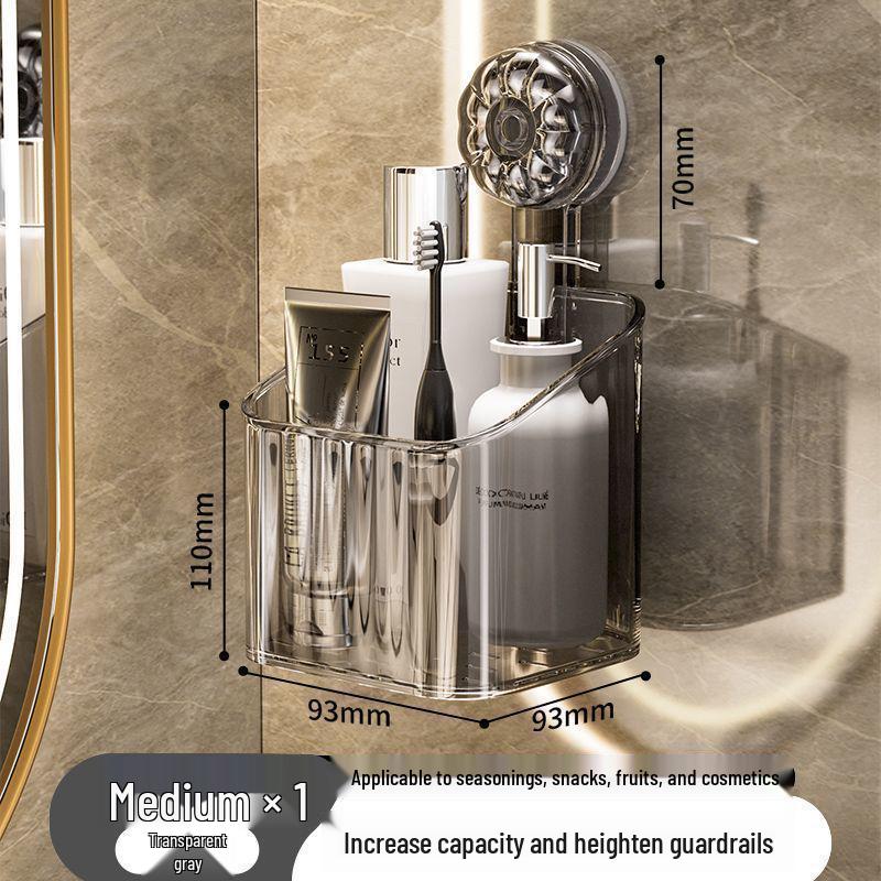 Luxury Wall-Mounted Suction Cup Toothbrush & Toothpaste Holder