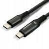 USB-C -> USB-C Cable everActive CBB-1PDL 1m 60W Built-in Display Black