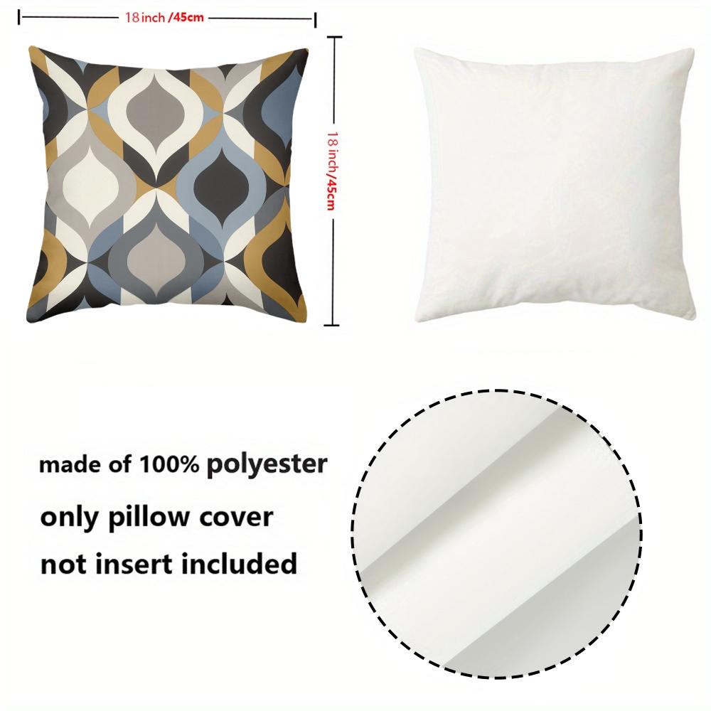 Modern Geometric Patterned Throw Pillows for Home Polyester pillowcase, sofa decorative cushion cov Headboard Pillow