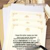 Retro Lined A4 Kraft Paper - Handwritten Love Letter for Boyfriend/Girlfriend - Chinese Style with Single Rose Design