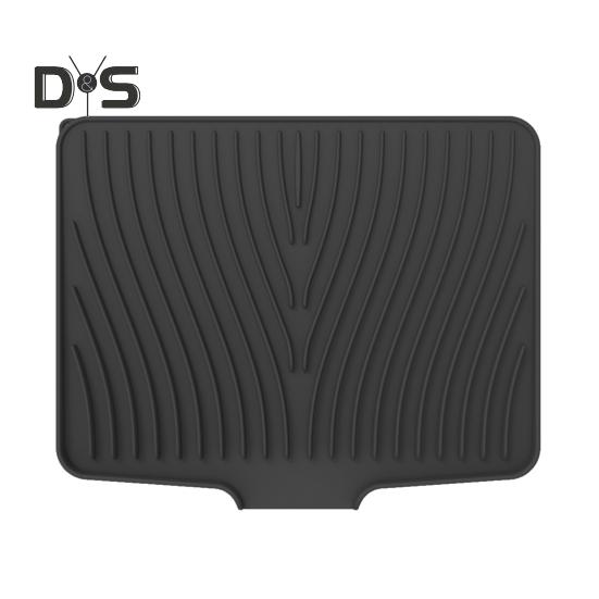 Abtropfmatte aus Silikon, hitzebeständige Abtropfunterlage, Spülbeckenmatte für die Küchentheke, schnelltrocknende Geschirrmatte, multifunktionale Geschirrmatte