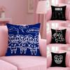 B-British Band Radioheads Cushion Cover Plush Fabric Soft Double-Sided Printed Sofa Warm Winter Home Gift Pillow Cover