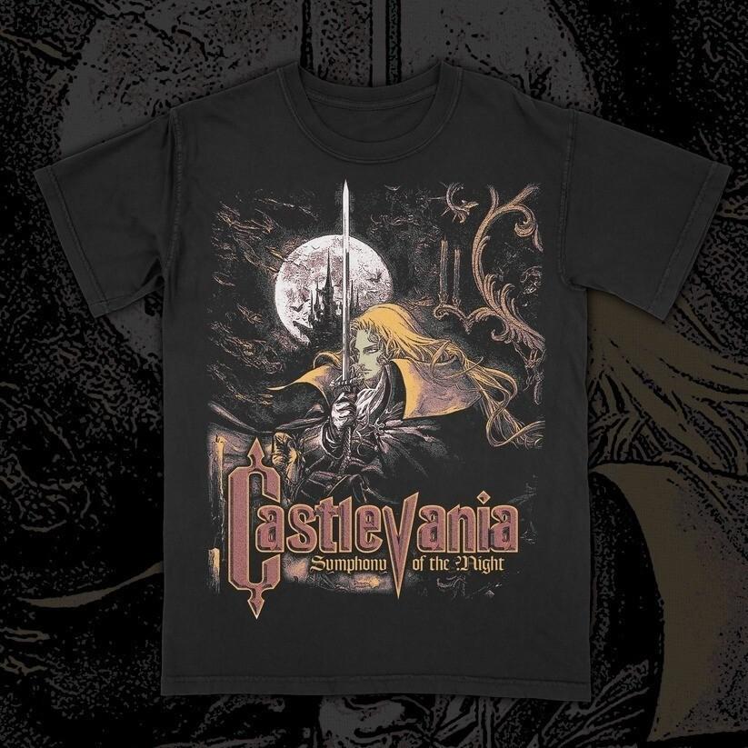 Castlevania Video Game Bootleg Tee Unisex Short Sleeve Shirt S-5XL