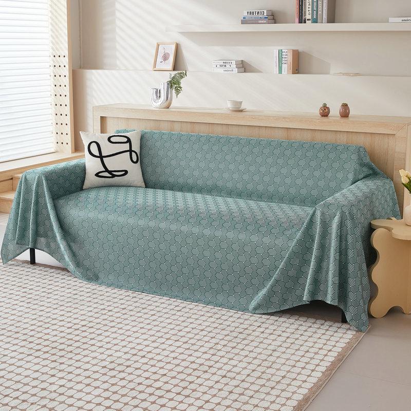 

Летняя подушка для сиденья из ледяного шелка для дивана, летняя нескользящая прохладная подушка, простая тканевая подушка для сиденья, чехол для дивана, ткань с полным покрытием 200*180cm зелёный