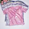 Korean Style Sparkly Cropped Top - Women's Trendy Glowing Loose Short Sleeve Performance T-shirt