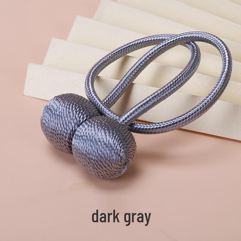 Magnetic Headphone Style Curtain Tiebacks - No-Punch Modern Minimalist Design
