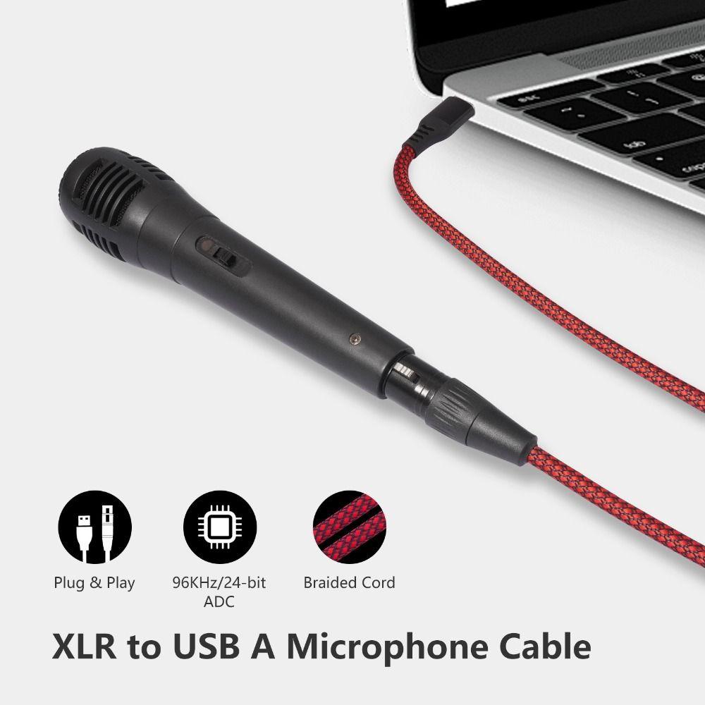 Multifunction Mic Link Converter Cable Male To Female USB To XLR Adapter  Microphones or Recording