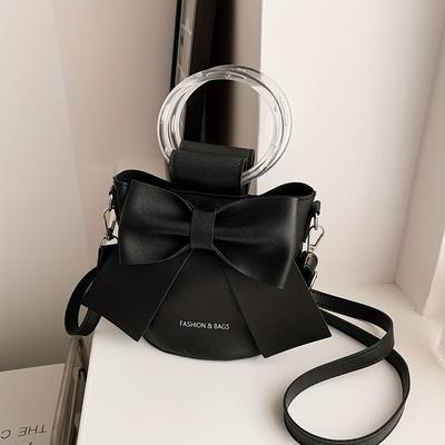 Chic Bucket Bag Elegant Women's Bucket Bag | Detachable Strap, Casual Shoulder & Crossbody Purse Handbag