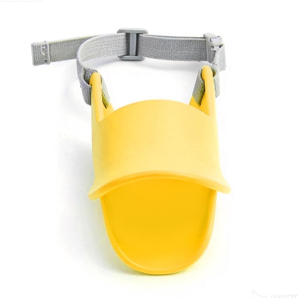 Duck Shaped Dog Muzzle Soft Silicone Small Dog Muzzle Bark Stop Muzzle Safety Protection S