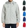 Men's Waterproof Windproof Outdoor Hooded Soft Shell Jacket for Autumn/Winter
