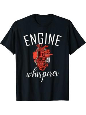 Engine Whisperer Mechanic Car Lovers TShirt 100 Cotton ONeck Short Sleeve Summer Casual Mens Tshirt Streetwear