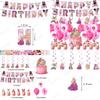 Barbie Birthday Party Balloon Set With Banner 4 Pieces Includes Banner 18pcs Balloons 12pcs Small Inserts 1 Large Insert