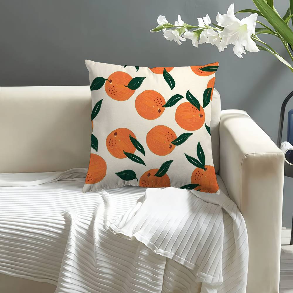 Orange Lovely All Personalized Picture Text Home Decorative Pillows Household Gifts 45X45Cm
