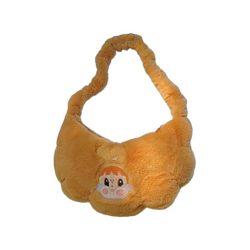 Adorable Plush Cartoon Tote Bag For Girls Fun And Cute Handbag For Daily Use