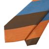 [WIC DESIGN  TUSSAH SILK (Tussah Silk) 3-tiered stripe tie]