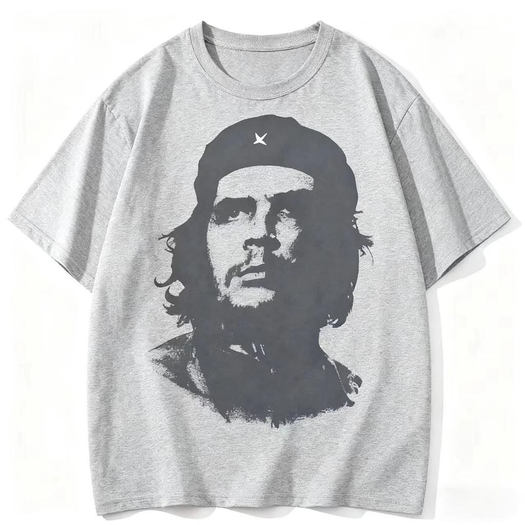 Che Guevara Klassiek Iconisch Portret Retro Grafisch T-shirt Revolutionair Vintage Wit Unisex Oversized Casual Streetwear T-shirt