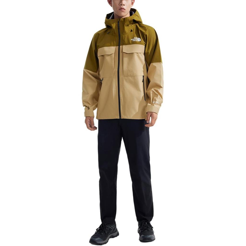 The North Face 24 Fall Hiking Waterproof, Windproof, And Breathable Windbreaker Jacket Men's Stone Tan NF0A8AKE-7OX