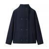 European & American Women's Fashion: Casual Lapel Pearl Leather Wool Short Jacket