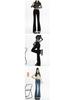 Women's High-Waisted Black Stretchy Slim Micro-Flare Jeans with Velvet Lining