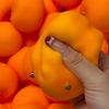 Creative Orange Squishy Fidget Toys Homemade Soft Crispy Sound Stress Ball Squeeze Toy Adults Sensory Anti Stress Toys Gift