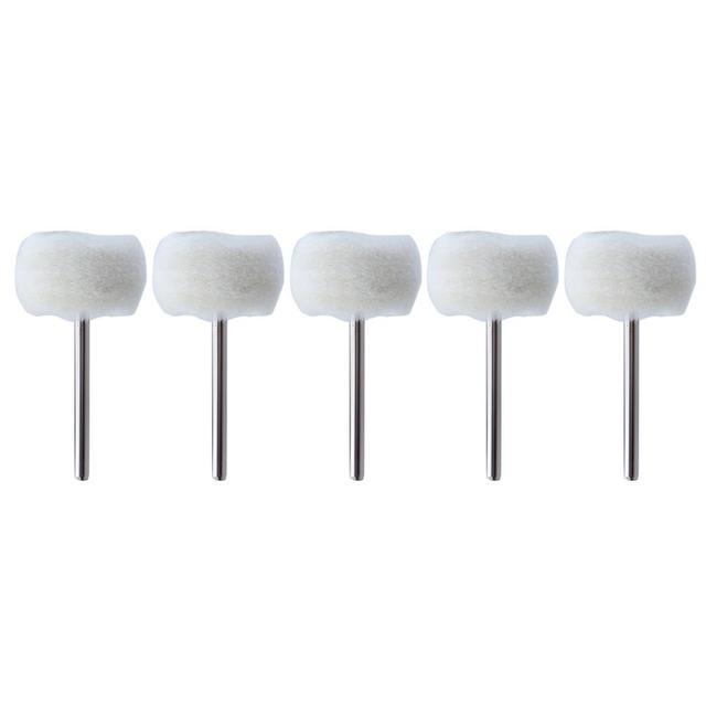 50Pcs Mini Grinding Sanding Head Abrasive Disc Felt 3mm Shank Buffing Wheel for Metal Polish Brush Drill Rotary Tool Accessories