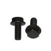 10Pcs Miter Sawing Cutter Bolt Left Hand Thread Hex Head Flanges For Cutting Machine Tool Part Black Sawing Cutter Screw Bolt