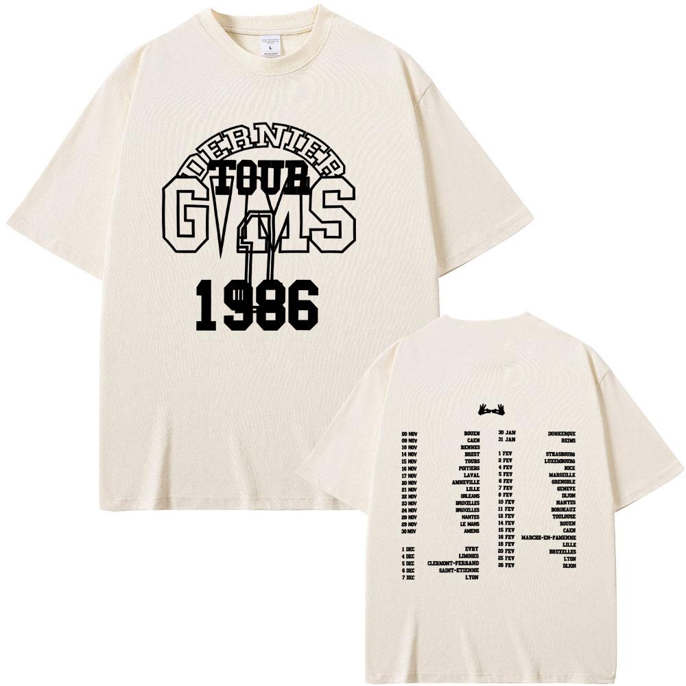 Rapper Gims Letzte Tour T-Shirt DIE LETZTEN WILLEN VON MOZART Merch Streetwear Herren Damen Hip Hop Mode Popmusik T-Shirts