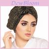 Modern Ladies Sequin Twisted Headscarf Hat With Ethnic Style For All Seasons