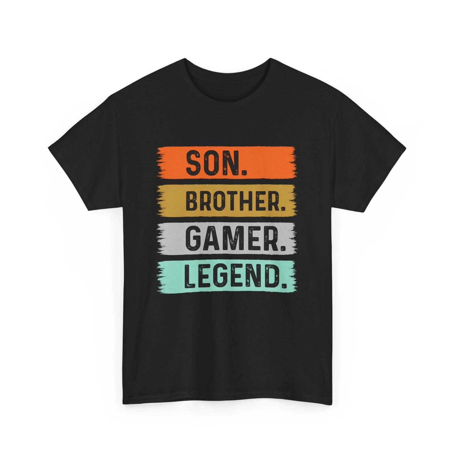 Son Brother Gamer Legend T-Shirt | Fun Gaming Tee | Ultimate Player Shirt XL
