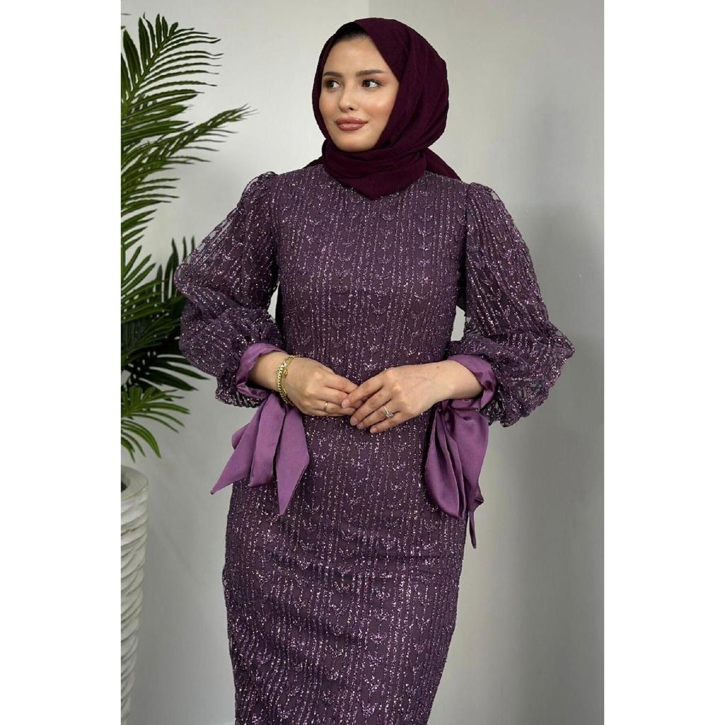 Rochie de Seara Didem Glitter Pencil Neagra