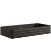 Raised Garden Bed Rectangular Planter In Galvanised Steel Supports for Tomatoes and Climbing Plants 180 X 90 X 29.5 Cm